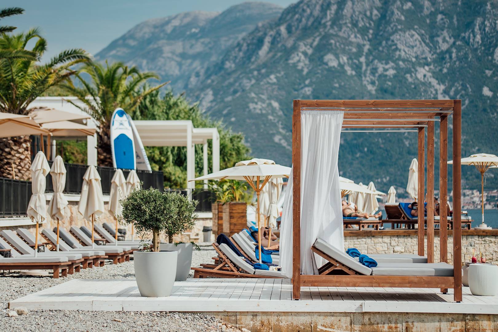 La spiaggia privata di Casa del Mare Mediterraneo Boutique Hotel
