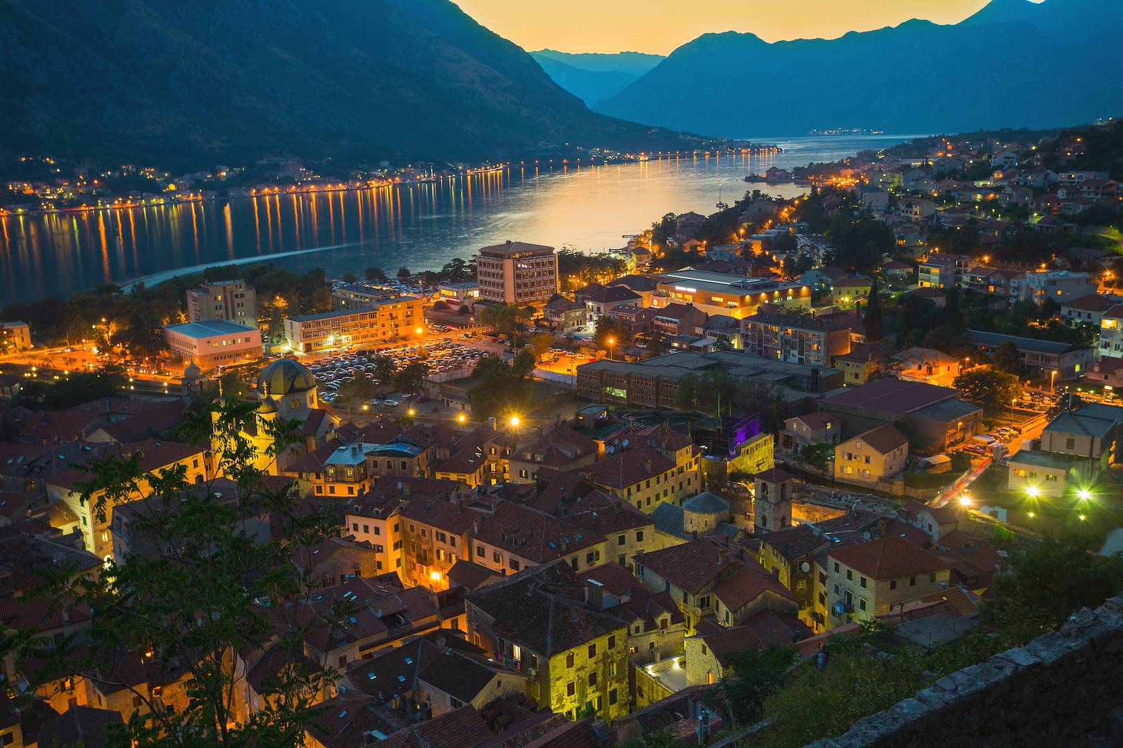 Visione notturna di Kotor