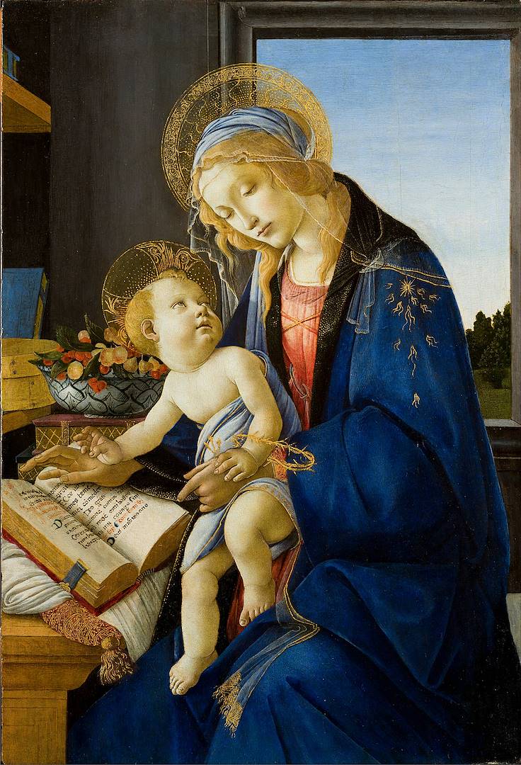 Sandro Botticelli - La Madonna del Libro